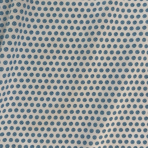 Johnnie O Polo Shirt Men's Xl Blue/White Golf Print Longview Logo - Picture 2 of 8